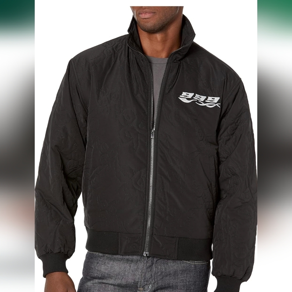 Juice WRLD Custom Quilted Jacket Black Small 999 NWT Rapper Music juicewrld999 - Picture 2 of 12